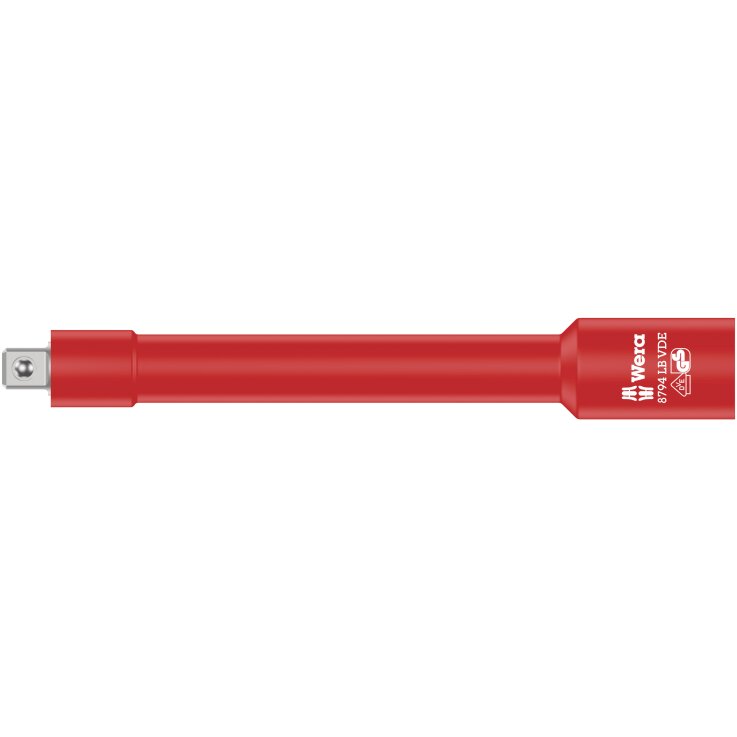 WERA 8794 LB VDE Zyklop-Verlängerung, isoliert, lang, 3/8"-Antrieb, 3/8" x 166 mm