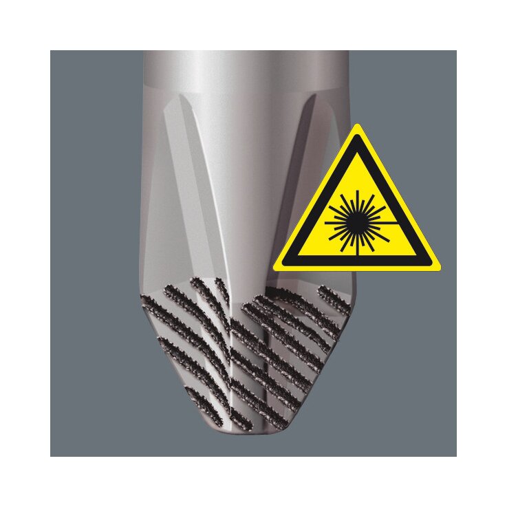 WERA 334 SK/6 Rack Schraubendrehersatz Kraftform Plus Lasertip + Rack, 6-teilig