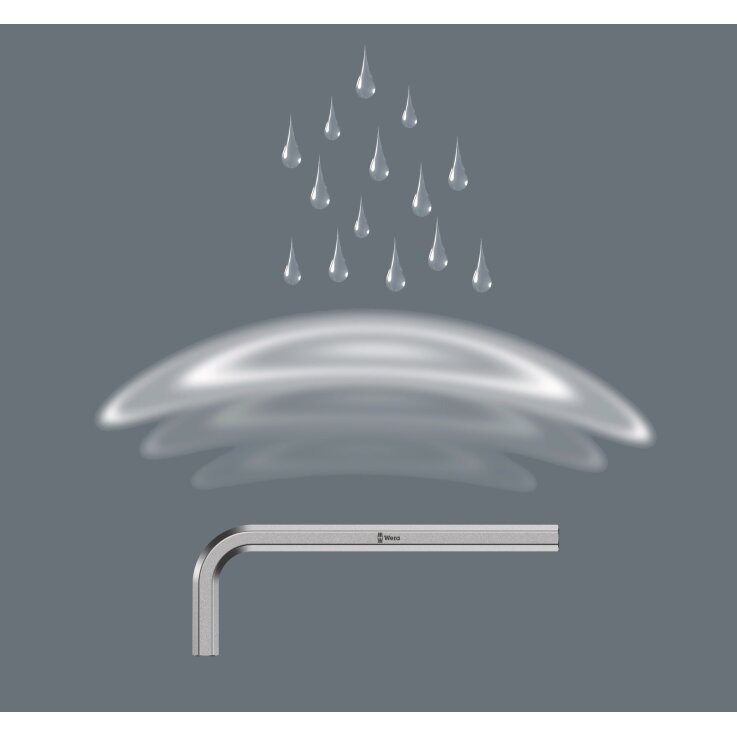 WERA 950/9 Hex-Plus 5 Winkelschlüsselsatz, metrisch, gestellverchromt, 9-teilig
