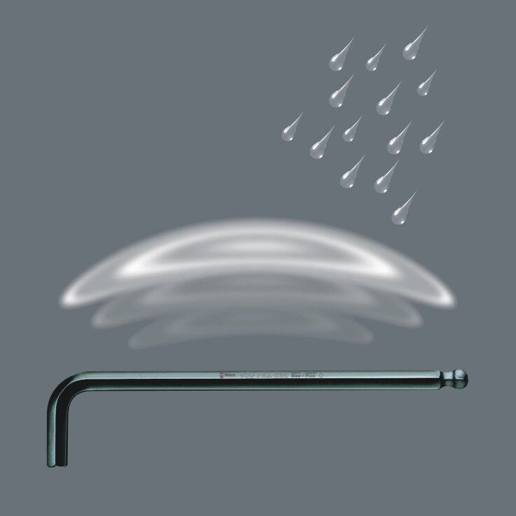 WERA 950/13 Hex-Plus Imperial 1 Winkelschlüsselsatz, zöllig, BlackLaser, 13-teilig