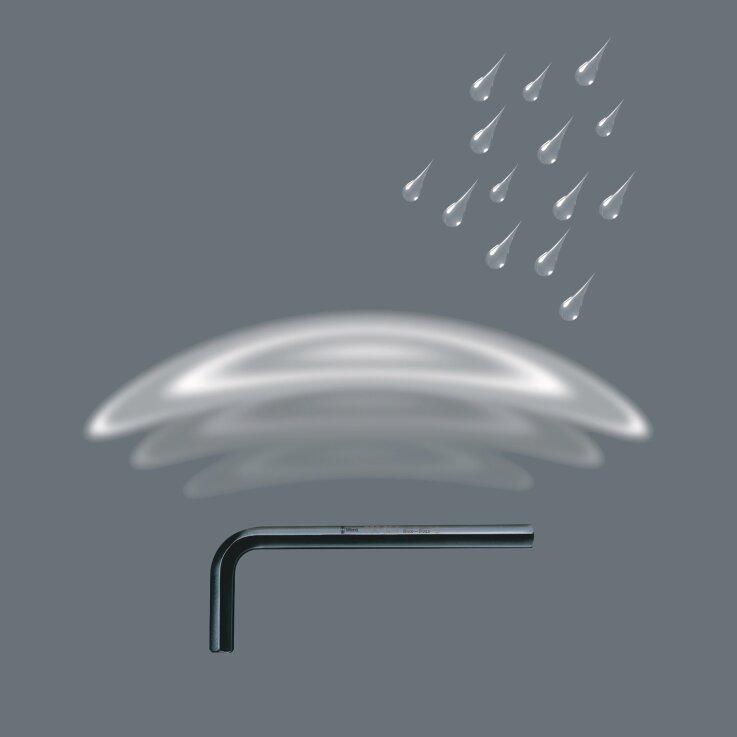 WERA 950/9 Hex-Plus 7 Winkelschlüsselsatz, metrisch, BlackLaser, 9-teilig