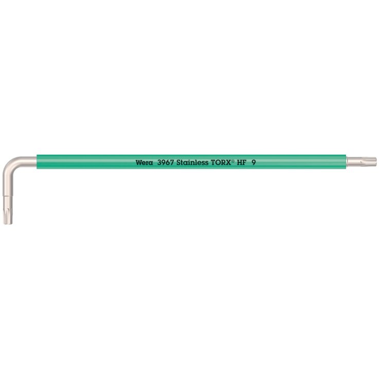 WERA 3967 SXL HF TORX® Winkelschlüssel Multicolour mit Haltefunktion, lang, Edelstahl