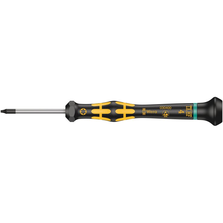 WERA 1567 TORX® HF ESD Kraftform Micro Schraubendreher mit Haltefunktion