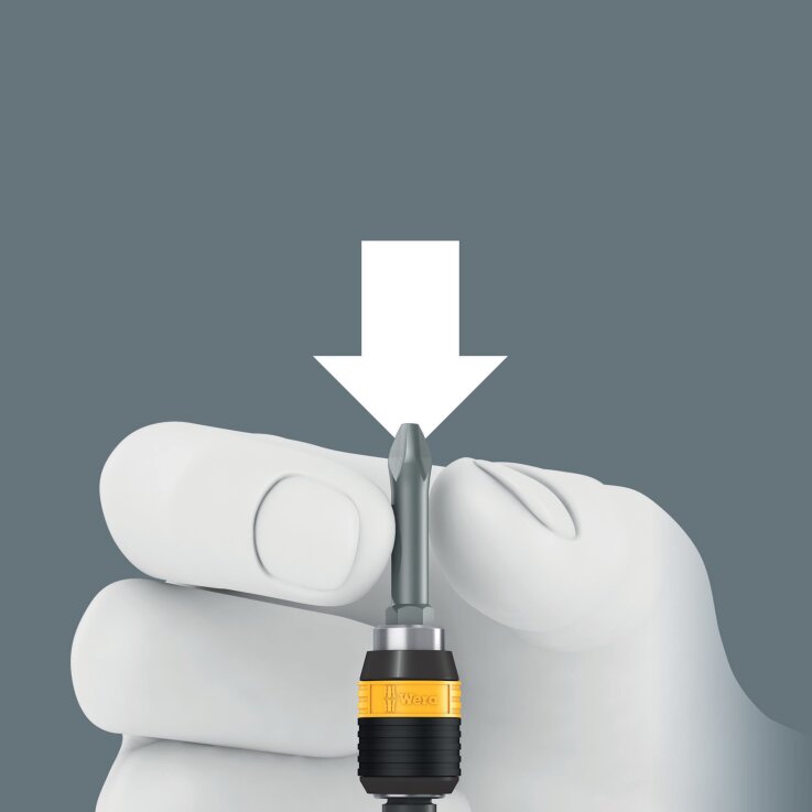 WERA 816 R Bits-Handhalter ESD, unmagnetisch, 1/4" x 119 mm