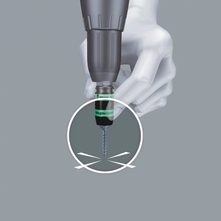 WERA 887/4 RR Rapidaptor Universalhalter mit Ringmagnet, 1/4" x 57 mm