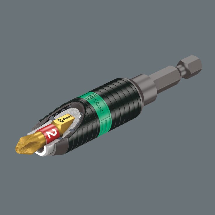WERA 897/4 R Universalhalter Rapidaptor BiTorsion, 1/4" x 75 mm