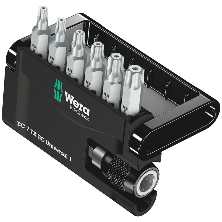 WERA Bit-Check 7 TX BO Universal 1, 7-teilig