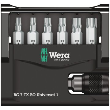 WERA Bit-Check 7 TX BO Universal 1, 7-teilig