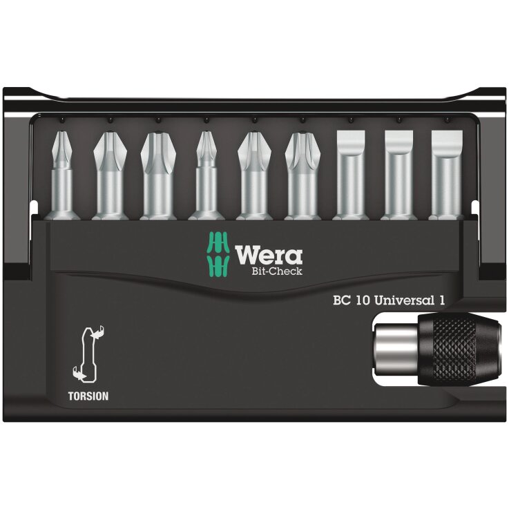WERA Bit-Check 10 Universal 1, 10-teilig