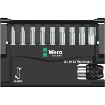 WERA Bit-Check 10 TX Universal 1, 10-teilig