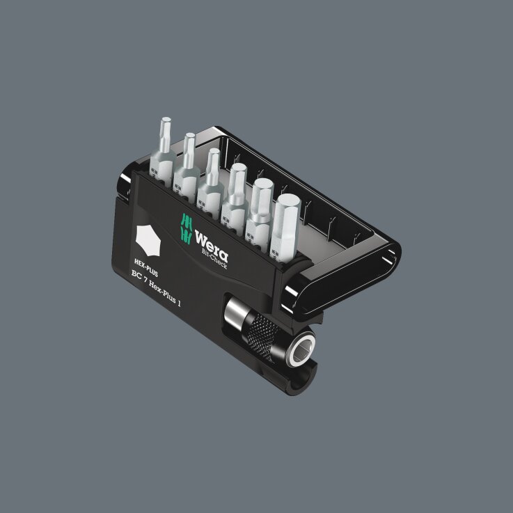 WERA Bit-Check 7 Hex-Plus 1, 7-teilig