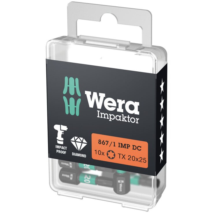 WERA 867/1 IMP DC TORX® DIY Impaktor Bits