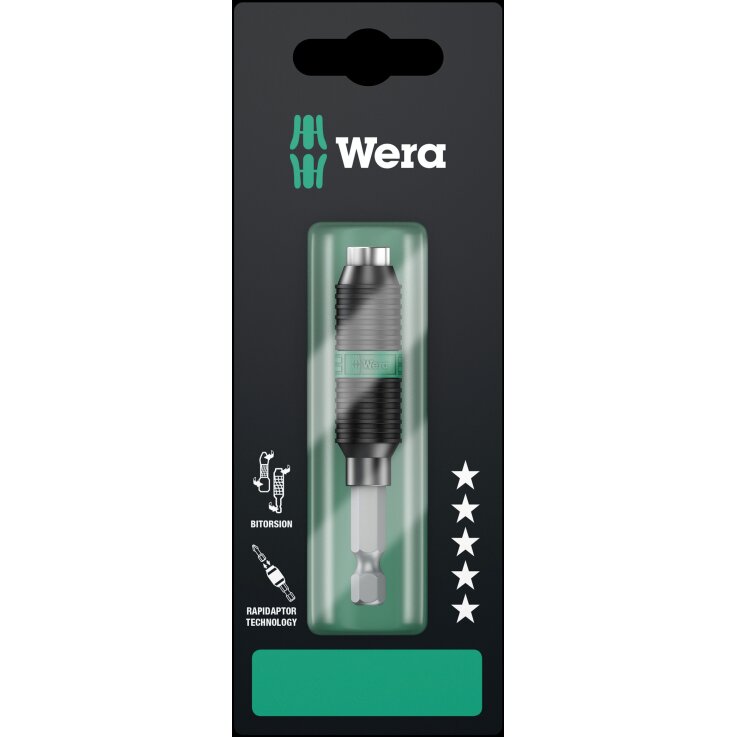 WERA 897/4 R SB Universalhalter Rapidaptor BiTorsion, 1/4" x 75 mm