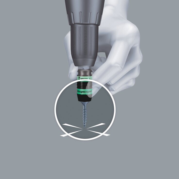 WERA 887/4 RR SB Rapidaptor Universalhalter mit Ringmagnet, 1/4" x 57 mm