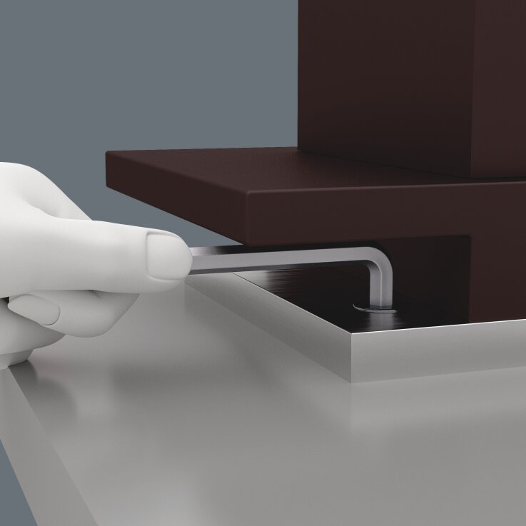 WERA 950/9 Hex-Plus 4 Winkelschlüsselsatz, metrisch, gestellverchromt, 9-teilig