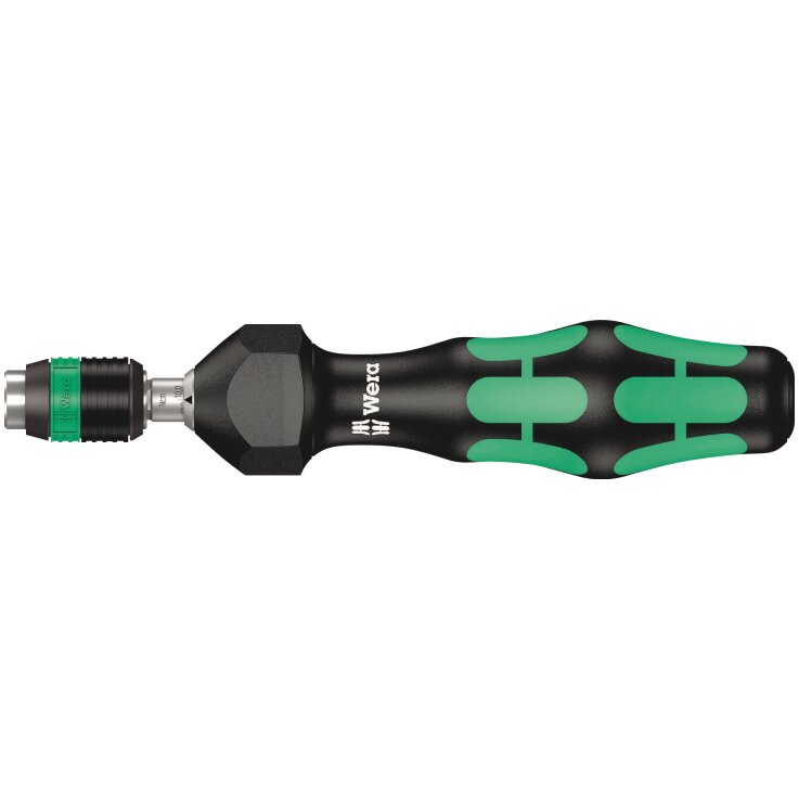 WERA Serie 7400 Kraftform einstellbarer Drehmomentschraubendreher mit Rapidaptor Schnellwechselfutter, 0,1-3,0 Nm