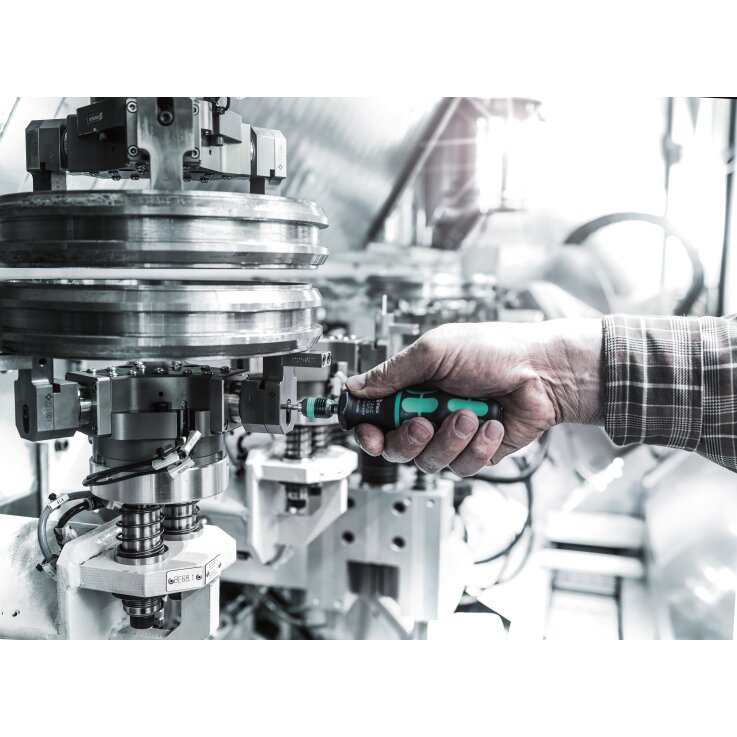 WERA Serie 7400 Kraftform einstellbarer Drehmomentschraubendreher mit Rapidaptor Schnellwechselfutter, 2,5-29,0 Nm