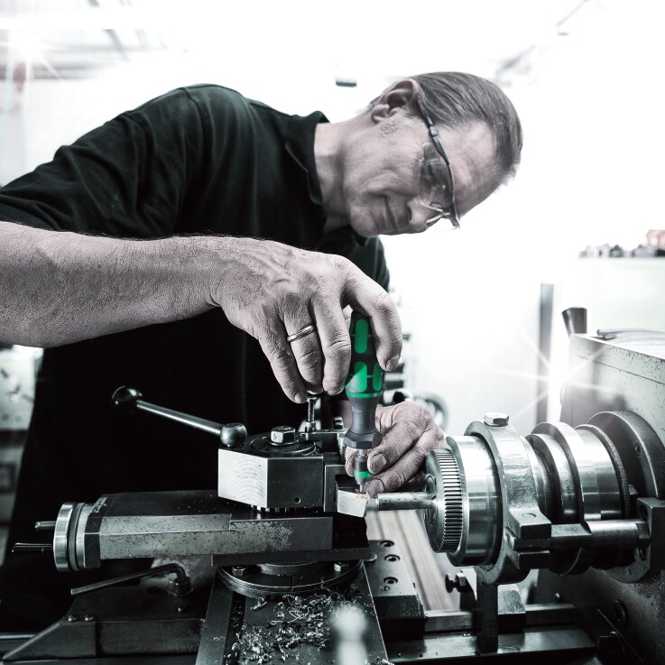 WERA Serie 7400 Kraftform einstellbarer Drehmomentschraubendreher mit Rapidaptor Schnellwechselfutter, 2,5-29,0 Nm