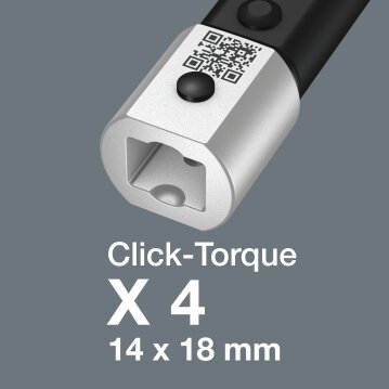 WERA Click-Torque X 4 Drehmomentschlüssel für...