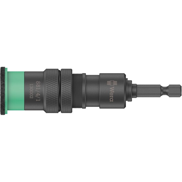 WERA 881/4/1 SB Bithalter mit variabler Einschraubtiefenbegrenzung, 1/4" x 95 mm