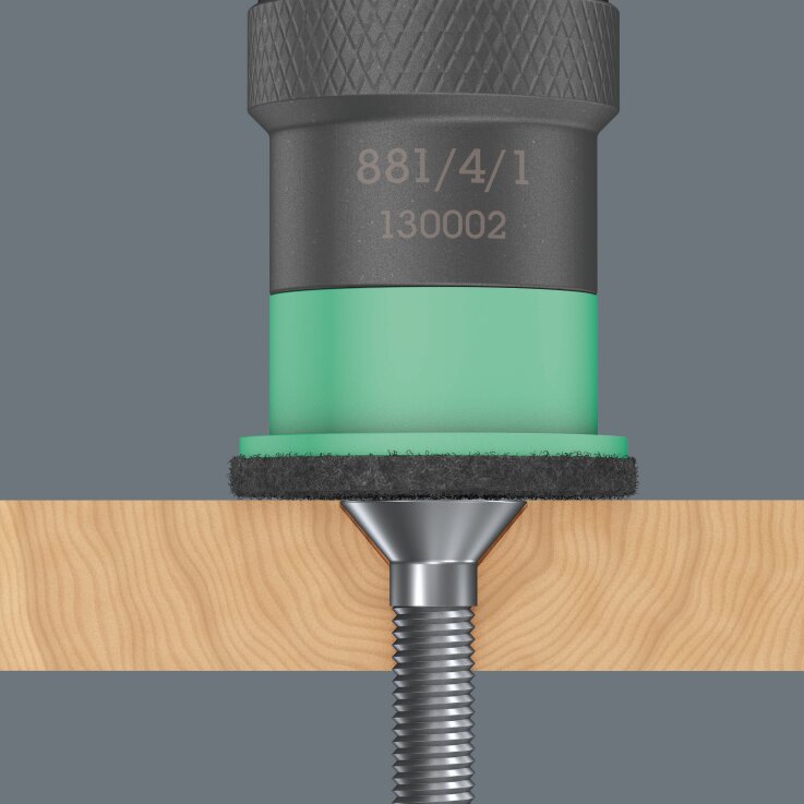 WERA 881/4/1 SB Bithalter mit variabler Einschraubtiefenbegrenzung, 1/4" x 95 mm