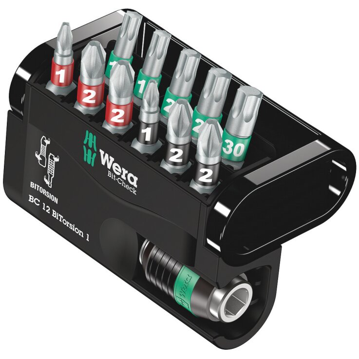 WERA Bit-Check 12 BiTorsion 1 SB, 12-teilig