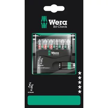 WERA Bit-Check 12 BiTorsion 1 SB, 12-teilig