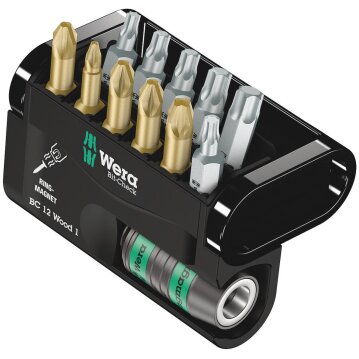 WERA Bit-Check 12 Wood 1 SB, 12-teilig