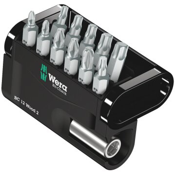 WERA Bit-Check 12 Wood 2 SB, 12-teilig