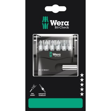 WERA Bit-Check 12 Metal 1 SB, 12-teilig