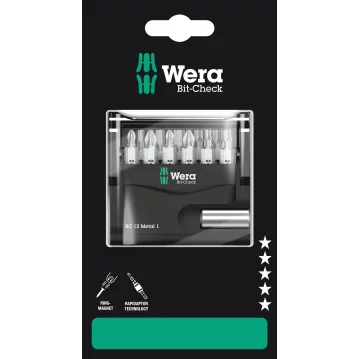WERA Bit-Check 12 Metal 1 SB, 12-teilig