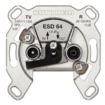 KATHREIN ESD 64 Durchschleifdose, 2fach