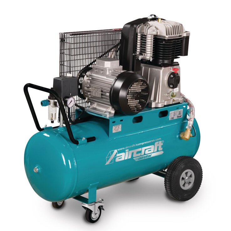 AIRCRAFT Mobiler Kolbenkompressor mit Riemenantrieb AIRSTAR 853/100