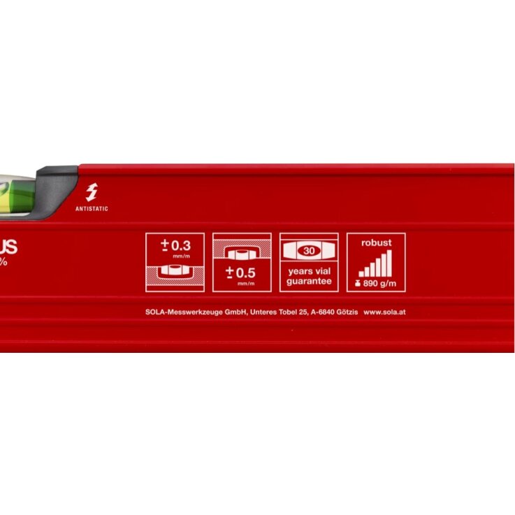 SOLA Alu-Wasserwaage Red 3 100