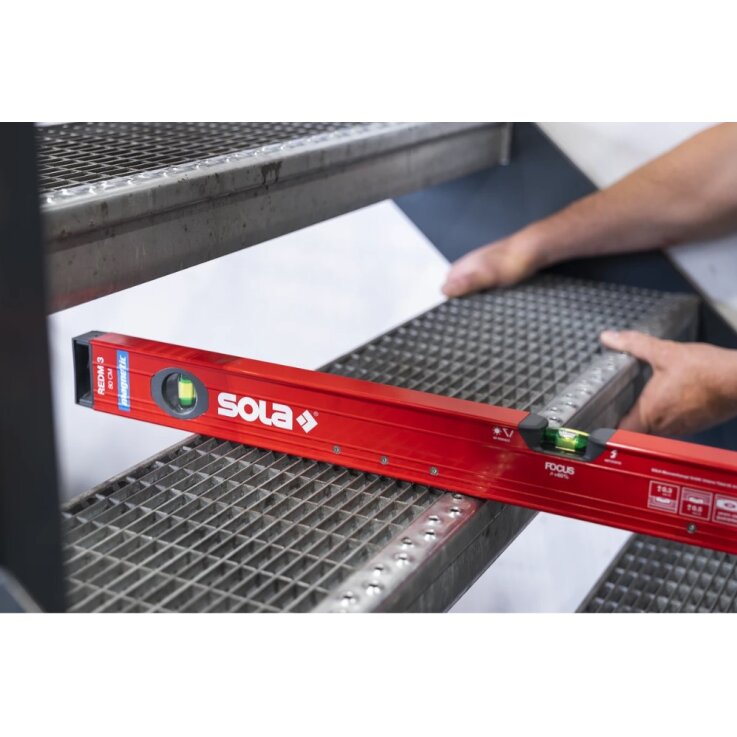 SOLA Alu-Magnetwasserwaage RedM 3 80