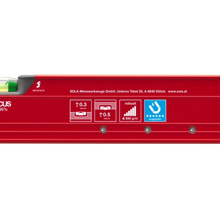 SOLA Alu-Magnetwasserwaage RedM 3 100