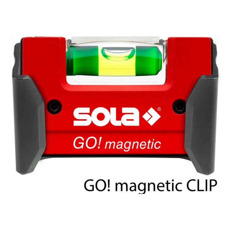 SOLA Kompakt-Wasserwaage GO! magnetic CLIP