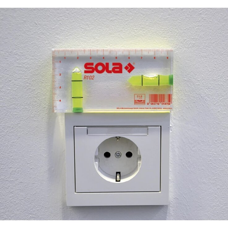 SOLA Klein-Wasserwaage R100 grün SOLA