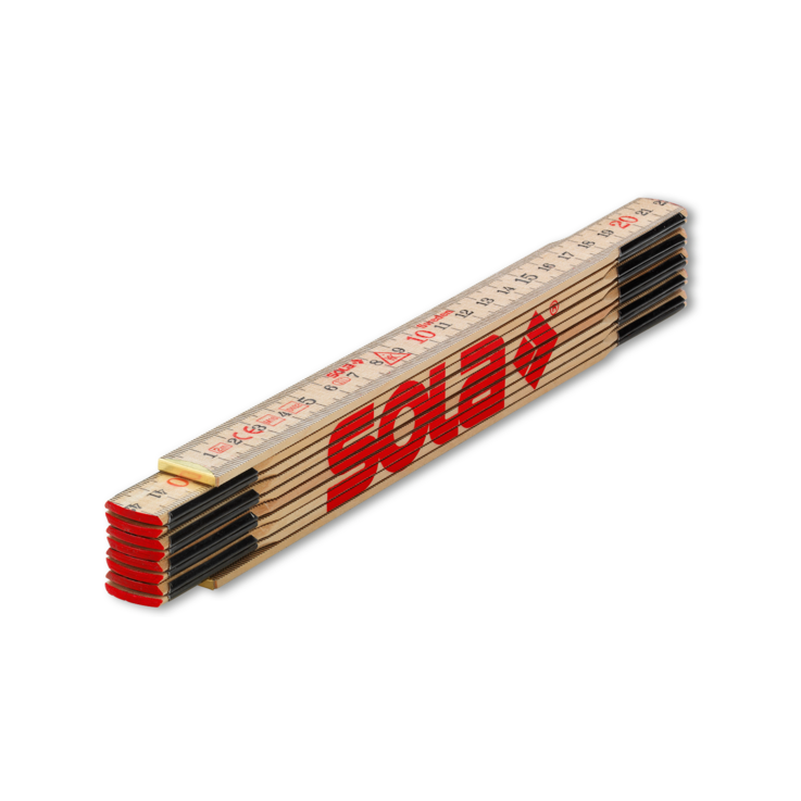 SOLA Holz-Meterstab 2 m H 2/10