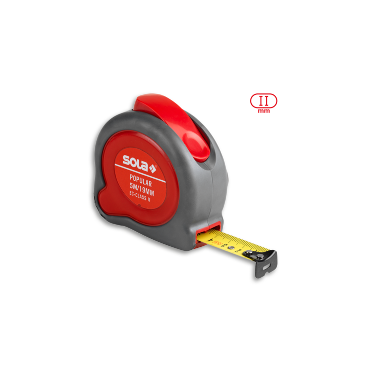 SOLA Rollmeter (13 mm) Popular  PP 3 m - SB