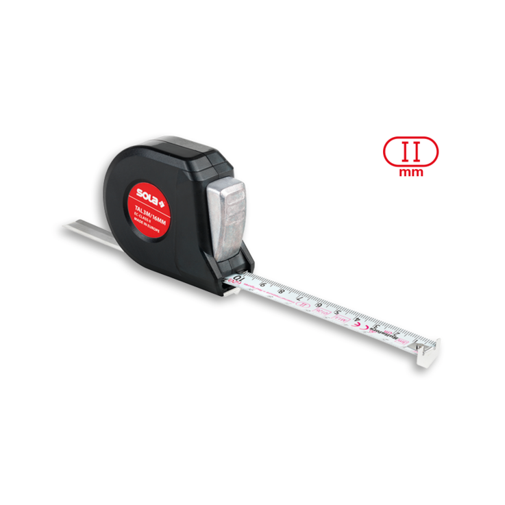 SOLA Rollmeter (16 mm) Talmeter TAL 2 m