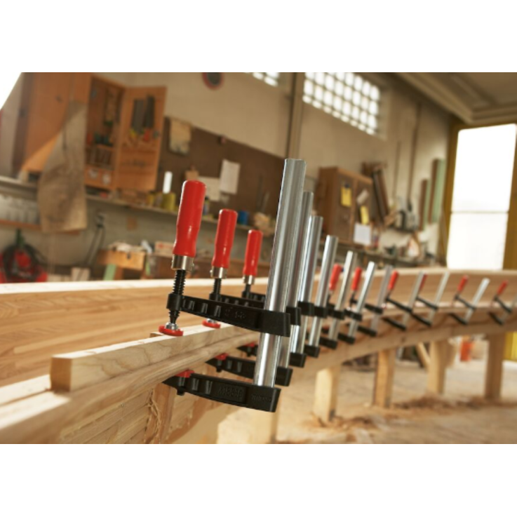 BESSEY Temperguss-Schraubzwinge TG40 mit Holzgriff, 400/175 mm