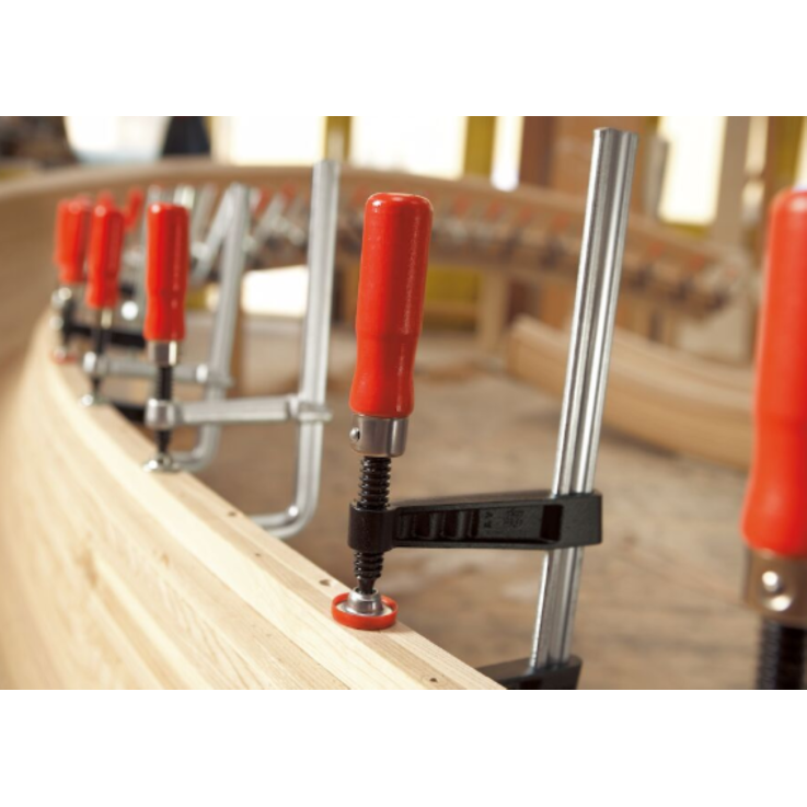 BESSEY Temperguss-Schraubzwinge TG40 mit Holzgriff, 400/175 mm