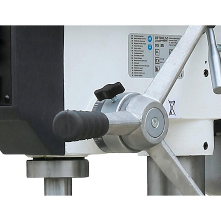 OPTIMUM Säulenbohrmaschine OPTIdrill DQ 25 Aktions-Set inkl. Schraubstock