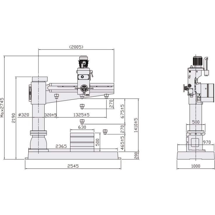 OPTIMUM Radialbohrmaschine OPTIdrill RD 6