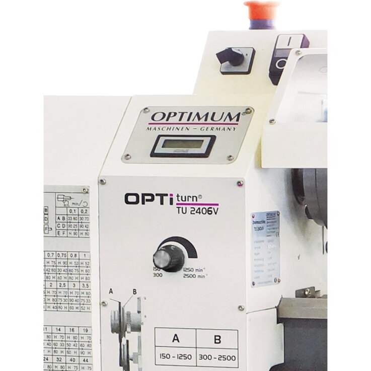 OPTIMUM Drehmaschine OPTIturn TU 2406V