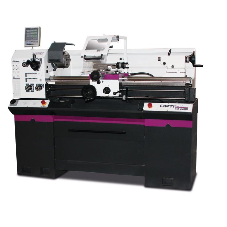 OPTIMUM Leit- und Zugspindeldrehmaschine OPTIturn TM 3310