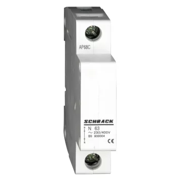 SCHRACK Neutralleiterdurchführung 63A, 1TE