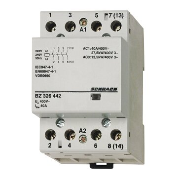 SCHRACK Installationssch&uuml;tz 25A, 1S+3&Ouml;, 230VAC 2TE