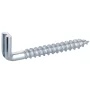 Schraubhaken gerade mit Schlitz  Hakenschraube galvanisch verzinkt, Wandhaken, 5,8 x 50 mm